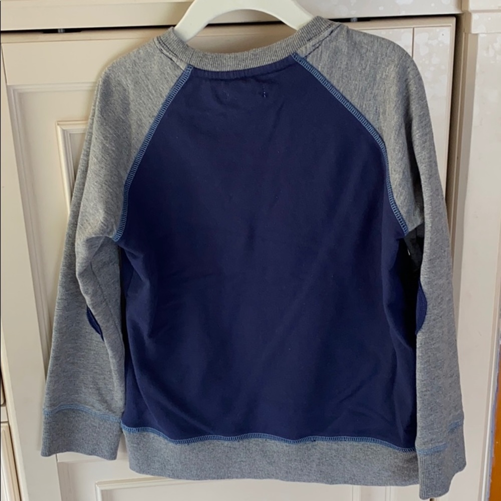 art & eden Blue & Gray Patch Pullover - 5 - Picture 7 of 7